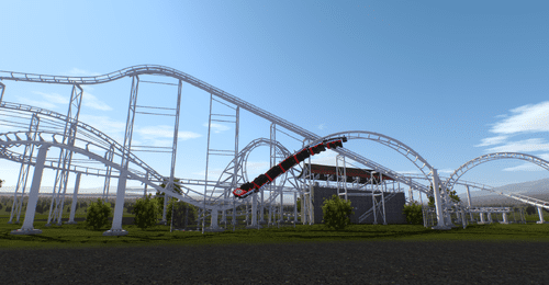 Simulation de montagnes russes en VR chez ArcadiaXP à Aurillac